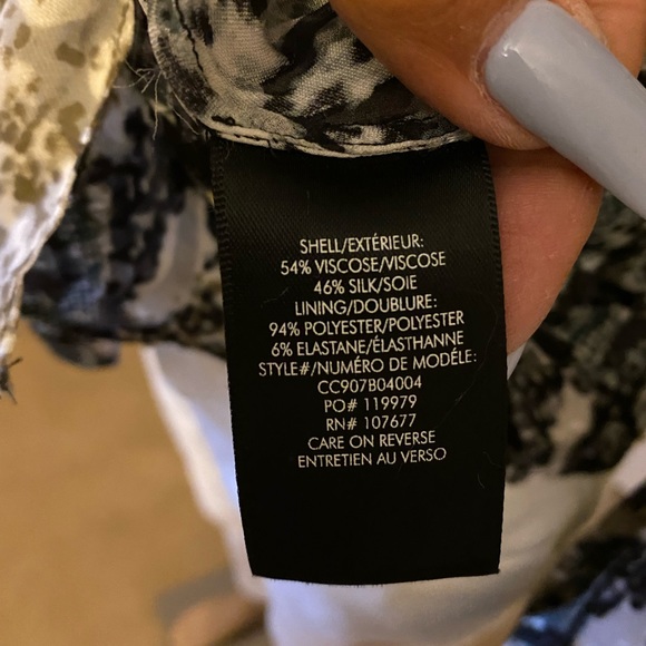 NWT Alice + Olivia Silk Blend Burnout Blouse S - Picture 11 of 12